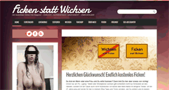 Desktop Screenshot of fickenstattwichsen.com