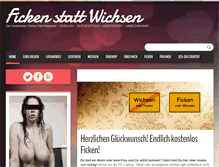 Tablet Screenshot of fickenstattwichsen.com